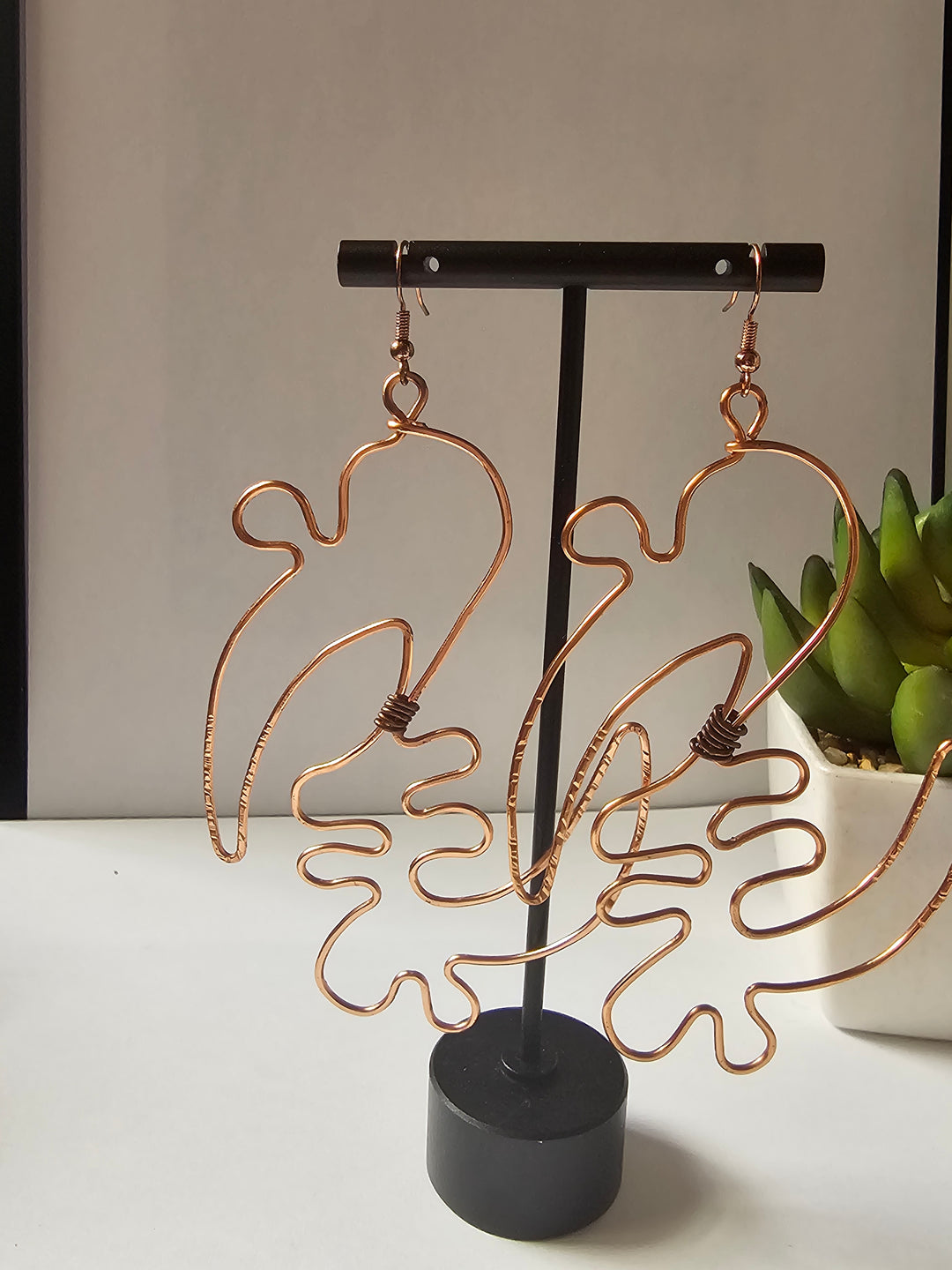 Gye Nyame Wire Earrings copper