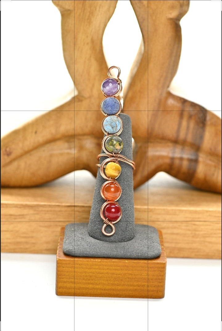 Chakra wand ring and bracelet